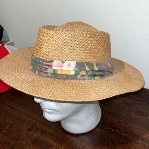 Vintage Chi Chi Rodriguez Collection Wide Brim Golf Sun Protection Straw Hat Cap